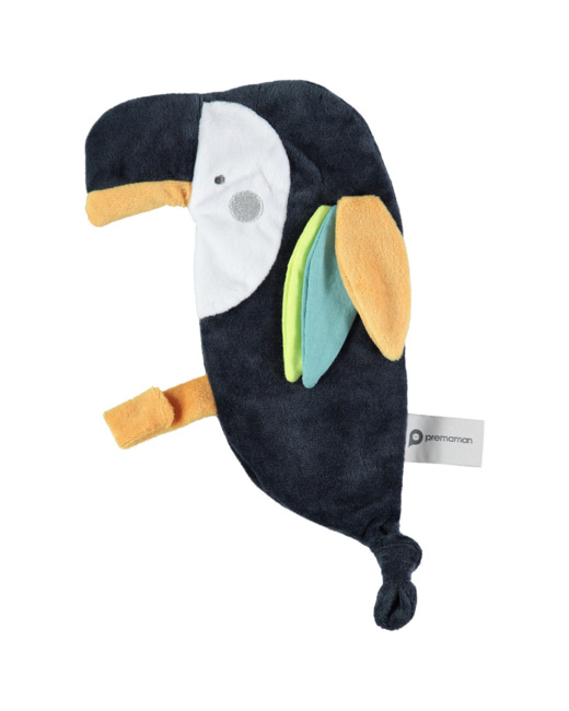 Doudou plat forme toucan