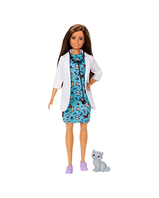 Barbie Métiers - Poupée Barbie vétérinaire