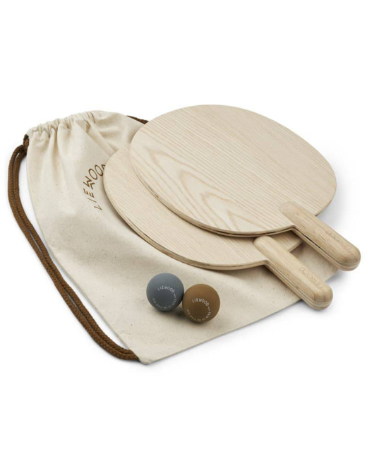 Raquettes de plage en bois