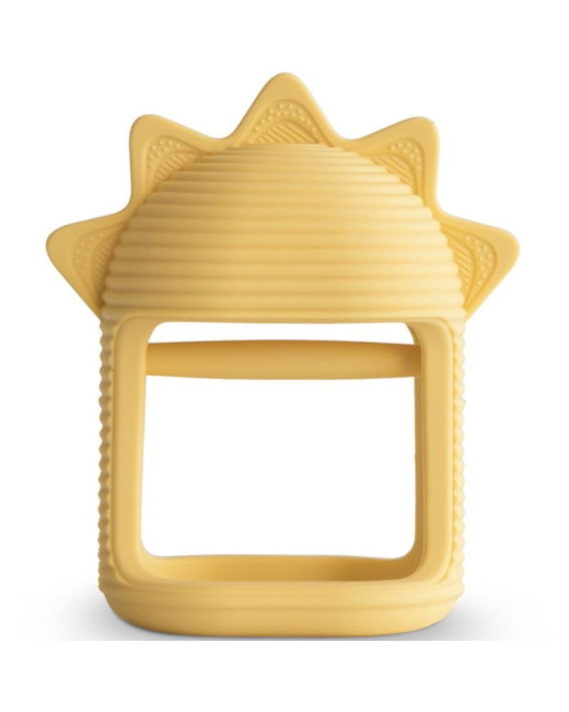 Jouet de dentition en silicone Sun yellow