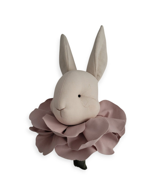 Trophée mural Lapin Flora