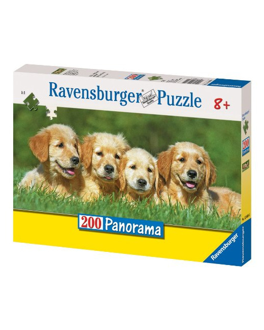 Puzzle - Quatre petits labradors - 200 pièces