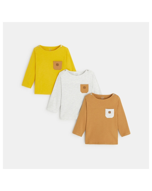 T-shirt maille uni (lot de 3)