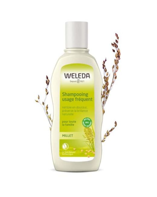 Shampooing usage fréquent au millet