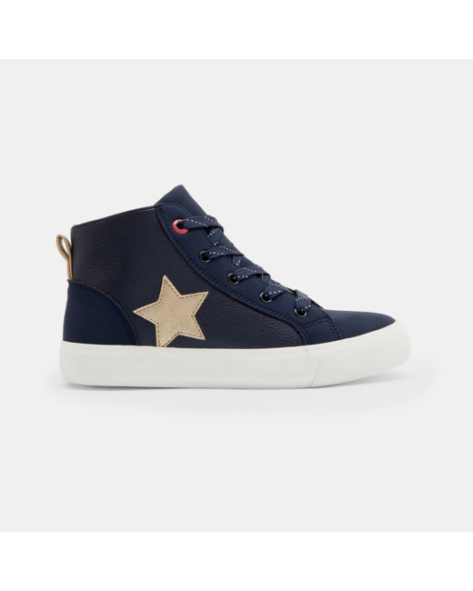 Baskets montantes Etoile bleues fille