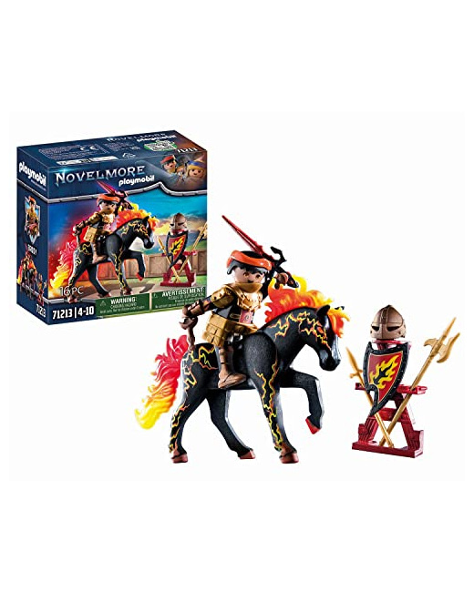 Playmobil Novelmore - Chevalier Burnham Raider avec cheval de feu