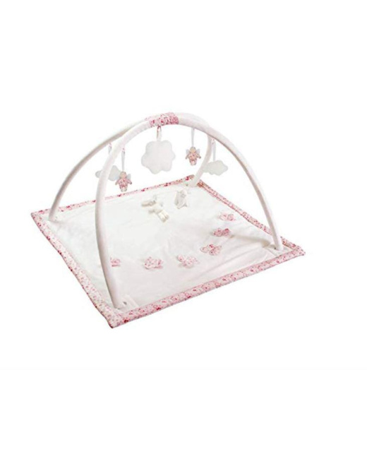 Tapis d'éveil musical Fleurs Roses, Mouton & Lapin