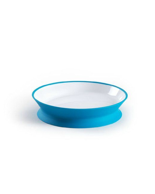 Assiette réversible Diabolo bleue