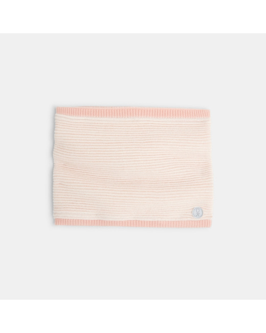 Snood en tricot irisé blanc fille