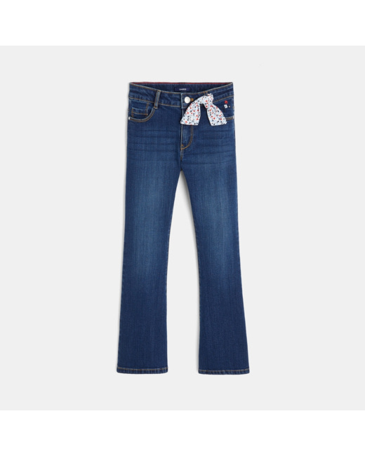 Jean flare stretch bleu fille