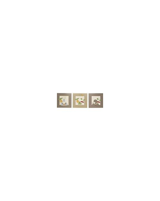CADRE DECORATION 3 PIECES EMMA, PACO ET ALDO