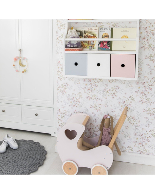 Papier peint jardin pastel