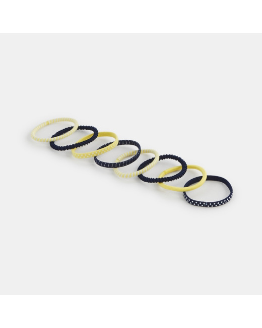 Elastiques colorés (lot de 8) jaune fille