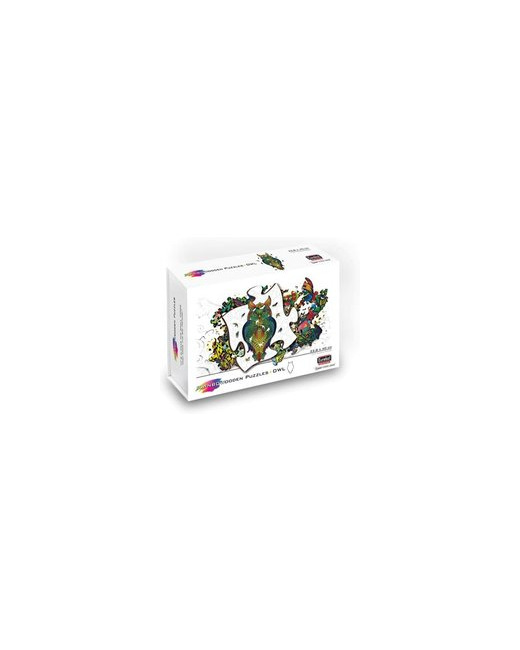 Rainbow Wooden Puzzle HIBOU