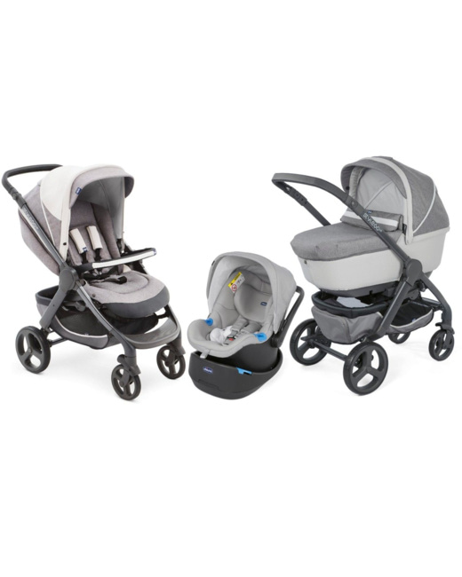Poussette chicco top trio grise