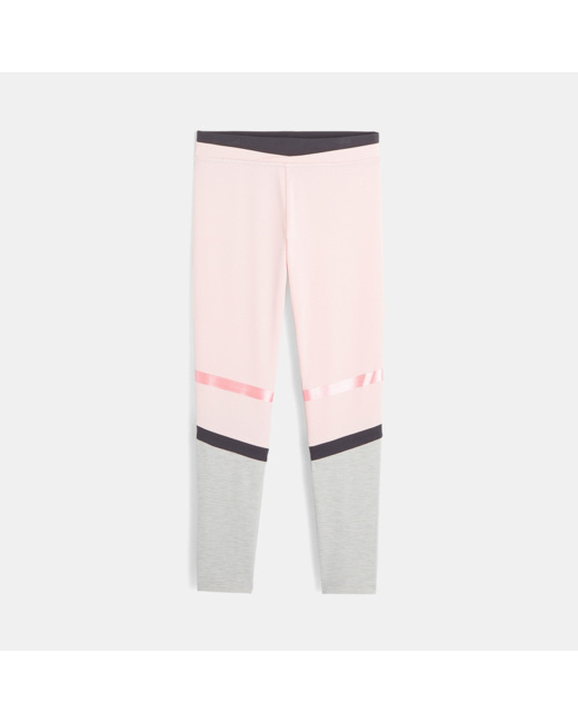 Legging sport colorblocks rose fille