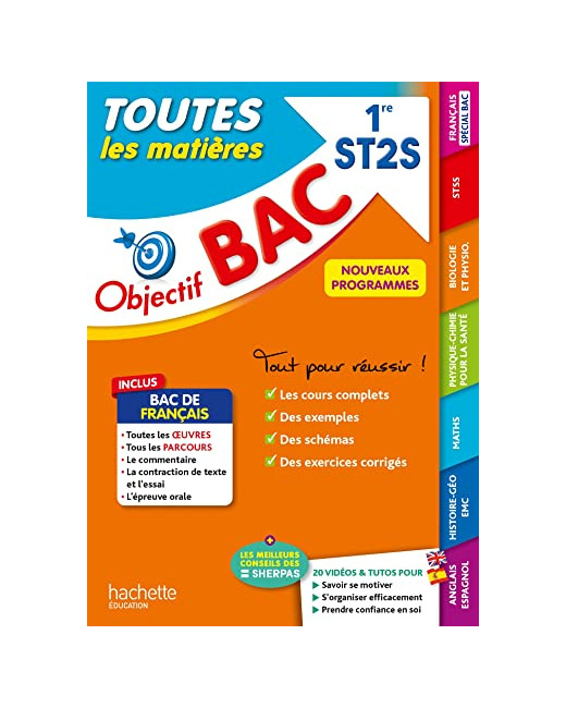 Objectif BAC 2024 - 1re ST2S Toutes les matières