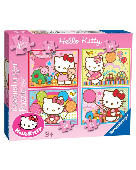 Lot de 4 puzzles - Hello Kitty