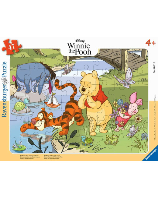 Puzzle Découvre la nature avec Winnie l'ourson - de 4 ans