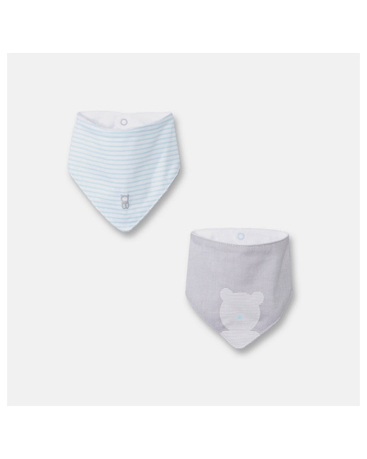 Bavoirs triangle assortis (par 2) bébé garçon