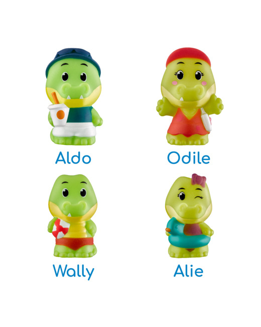 4 personnages famille CROCO