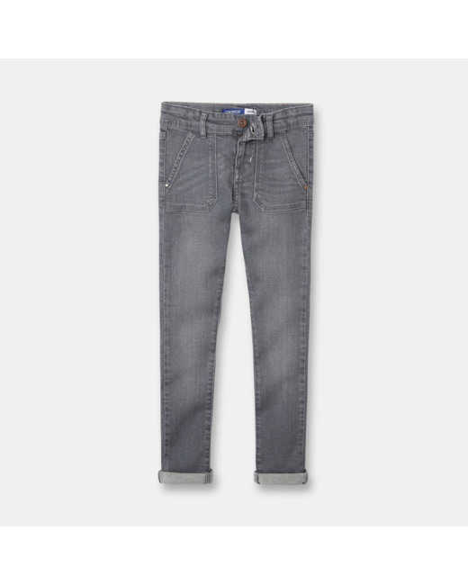 Jean skinny stretch gris fille
