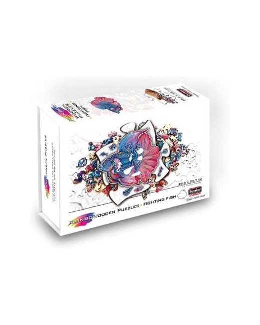 Rainbow wooden puzzle Poisson
