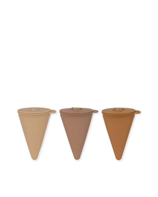 Lot de 3 moules à glace en silicone Pop Up