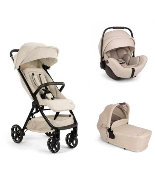 Poussette Trio Trvl lx + Siège auto Arra Flex + Nacelle Lytl BMW