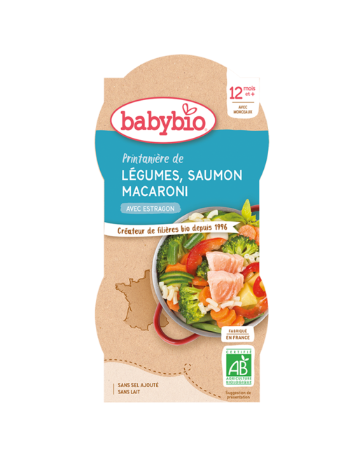 Printanière de Légumes Saumon & Macaroni à l'Estragon