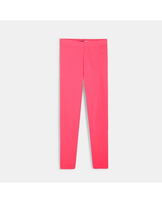 Legging uni rose fille