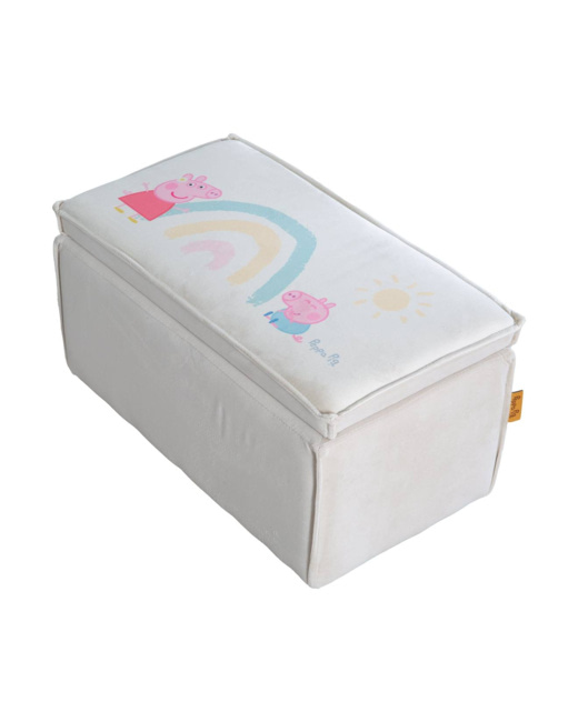 Coffre à jouets en bois et velours