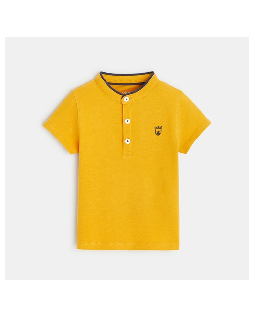 Polo zèbre col officier