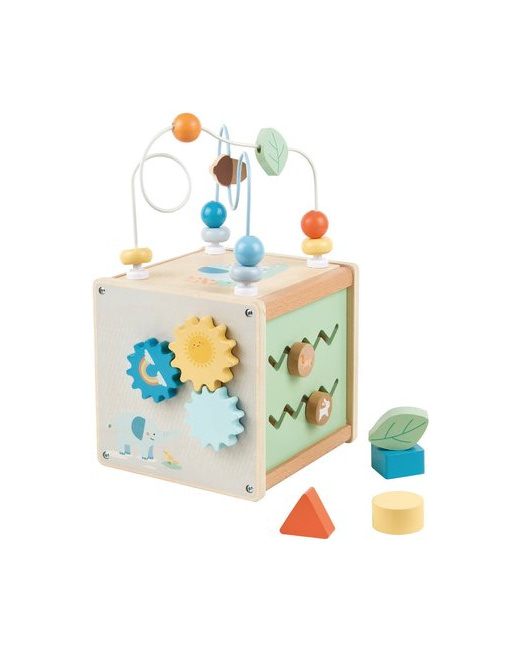 Mon cube d'activites en bois