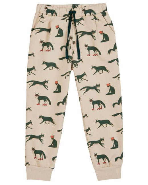 Jogger molleton imprimé all-over Renard Plage