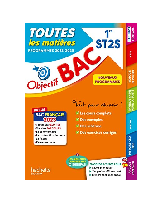 Objectif BAC 2023 - 1re ST2S Toutes les matières