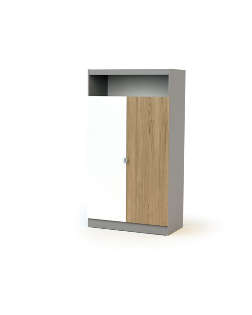 Armoire enfant 2 portes bois CARNAVAL
