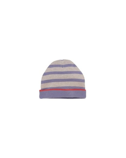 Bonnet en tricot rayé