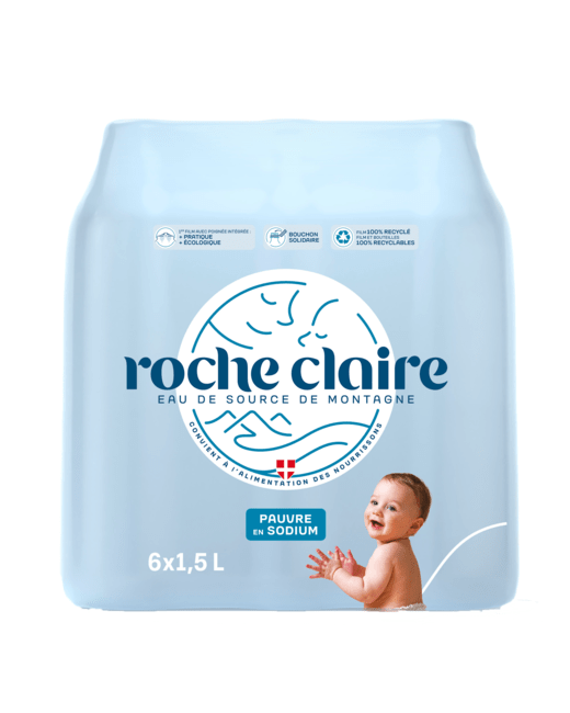 Roche Claire - Eau de source de montagne