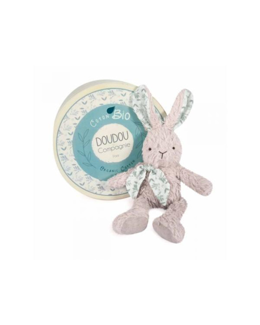Doudou botanic bio pantin lapin - taille 25 cm