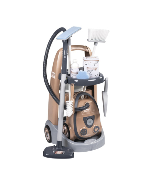 Chariot de ménage avec aspirateur