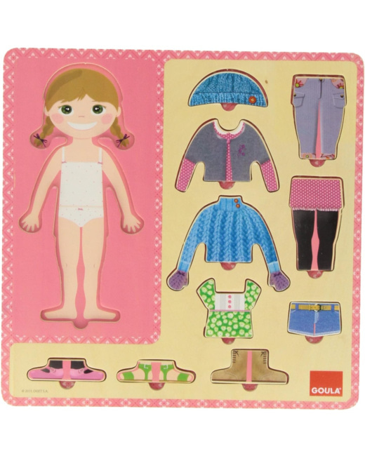 Puzzle Fillette et ses toilettes