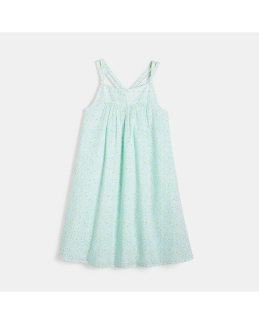 Robe à bretelles verte fille