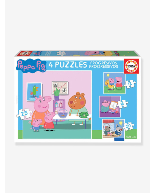 4 puzzles progressifs Peppa Pig
