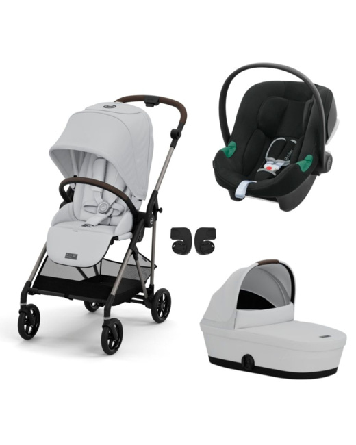 Poussette Trio Melio 4 + Siège auto Aton b2 i-Size + Nacelle