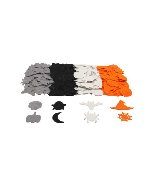 Gommettes En Feutrine Pailletée - Halloween