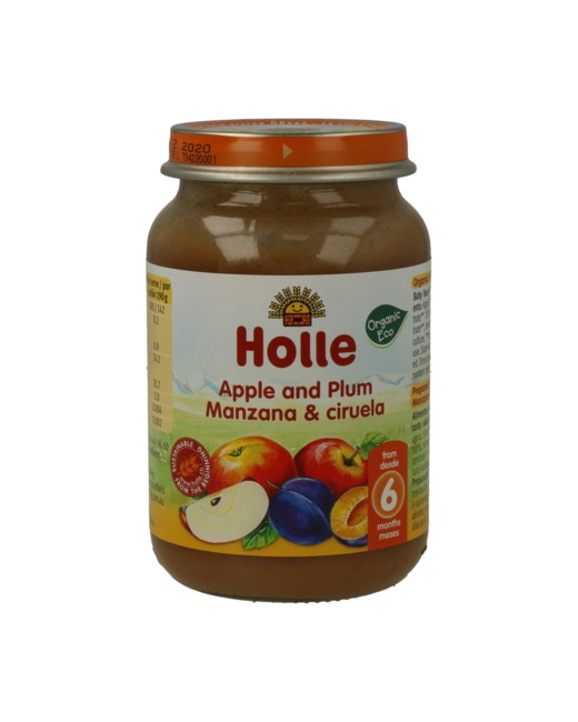 Pot de pomme et de prune Bio
