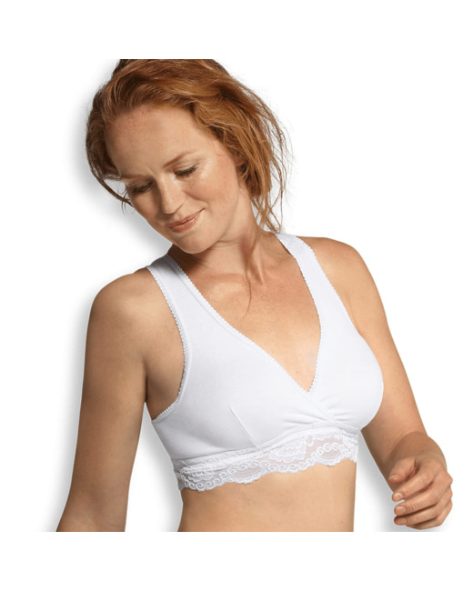 Soutien gorge allaitement en coton Bio et dentelle