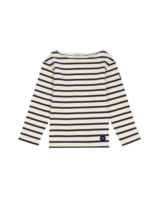 Marinière "Loctudy" Kids - coton - Nature/Navire