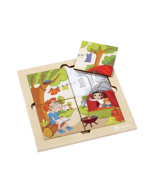 Puzzle les vacances au camping